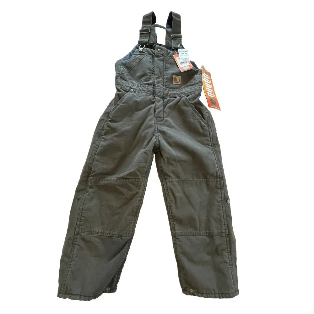 Berne Bib Coveralls Youth Size Small 6-8 Coveralls Insulated Quilt Lined Work